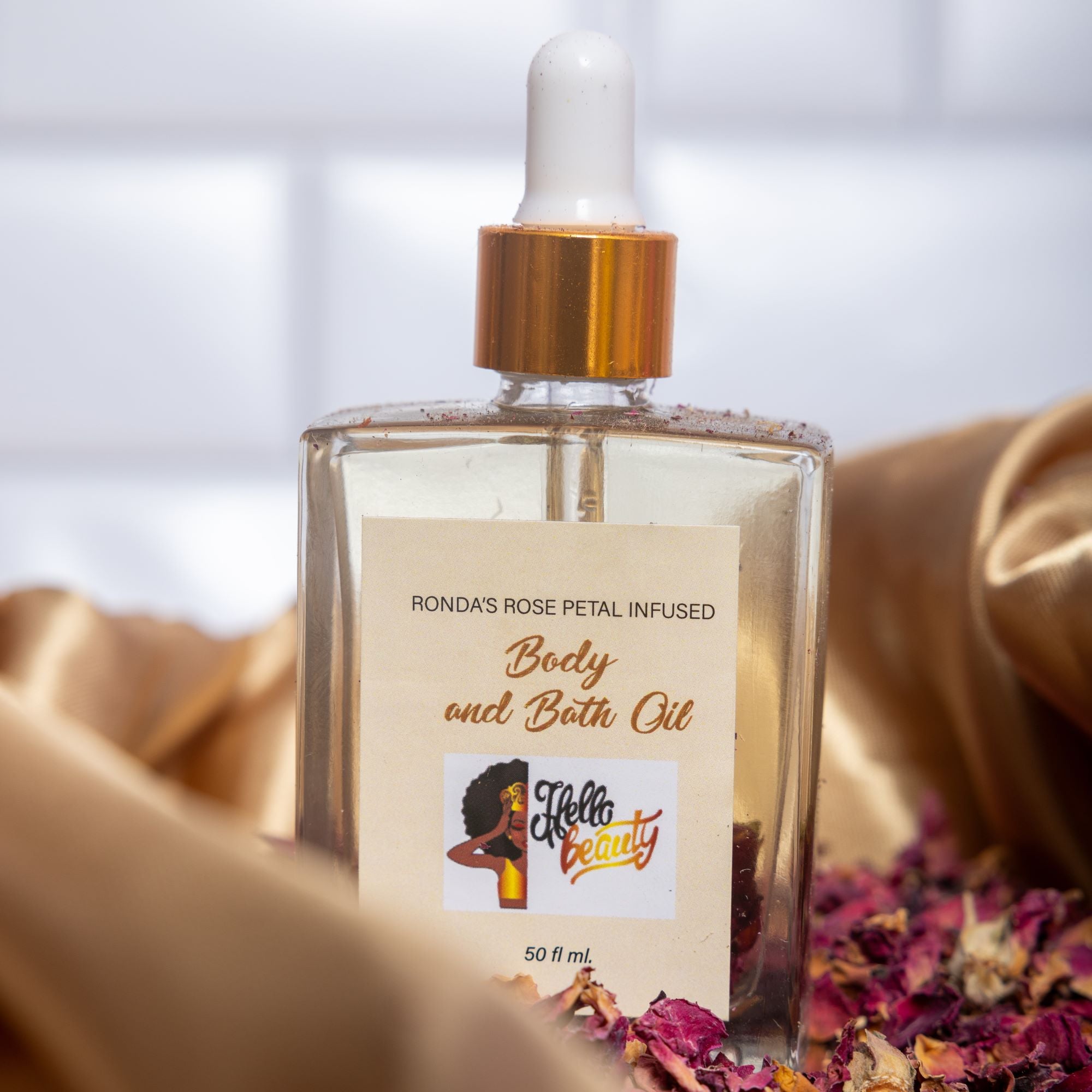 Ronda’s Rose Petals Infused Body/Bath Oil