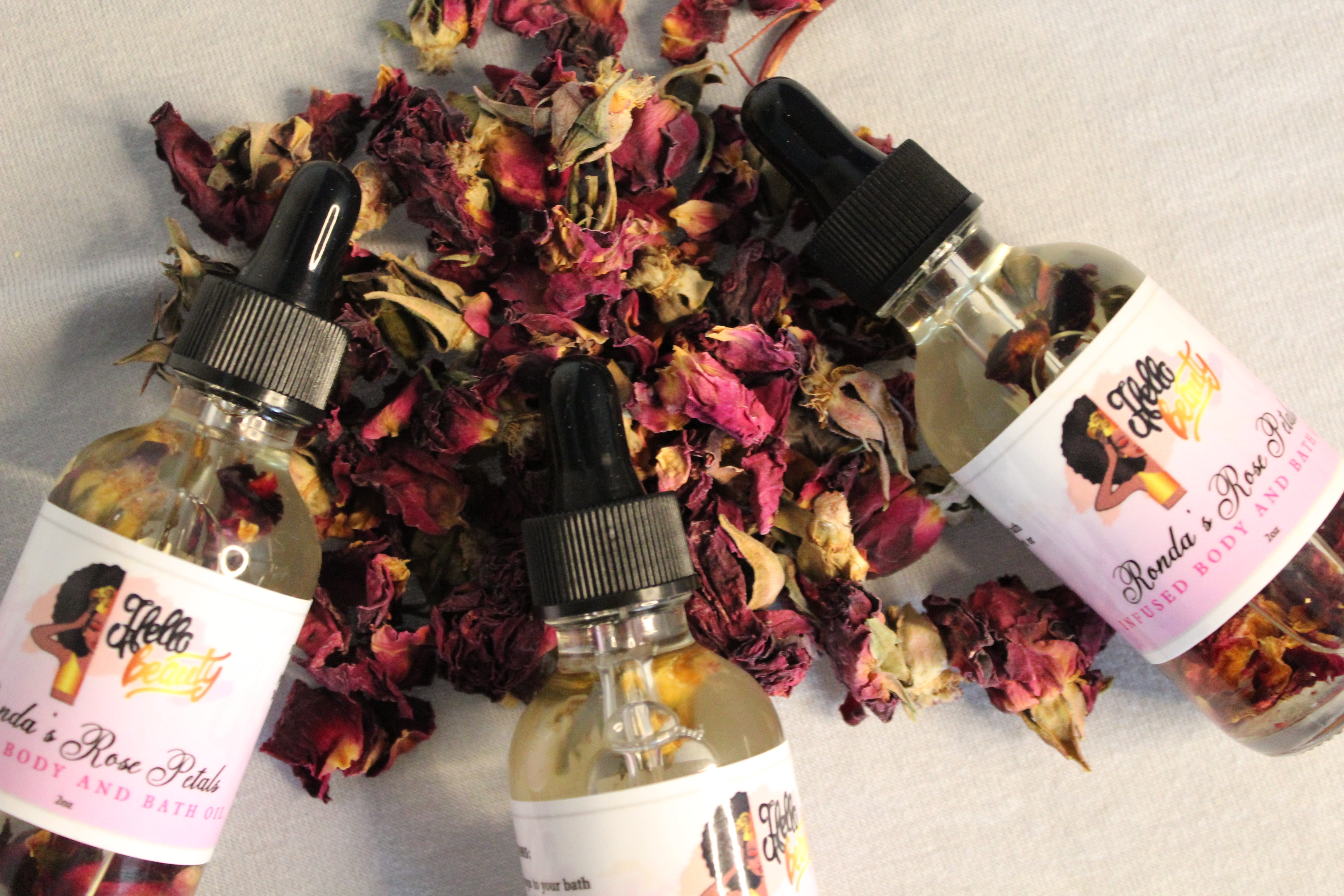 Ronda’s Rose Petals Infused Body/Bath Oil